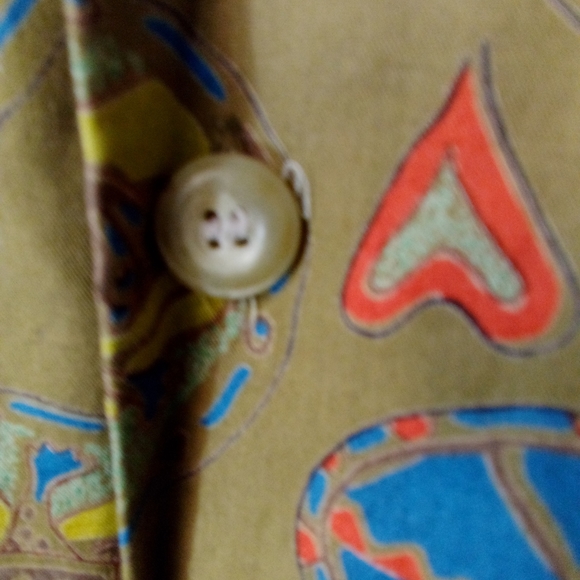 ⭐VINTAGE GENERRA MENS RAYON DRESS BUTTON UP SHIRT TRIBAL HAWAIIAN LARGE - Picture 7 of 8